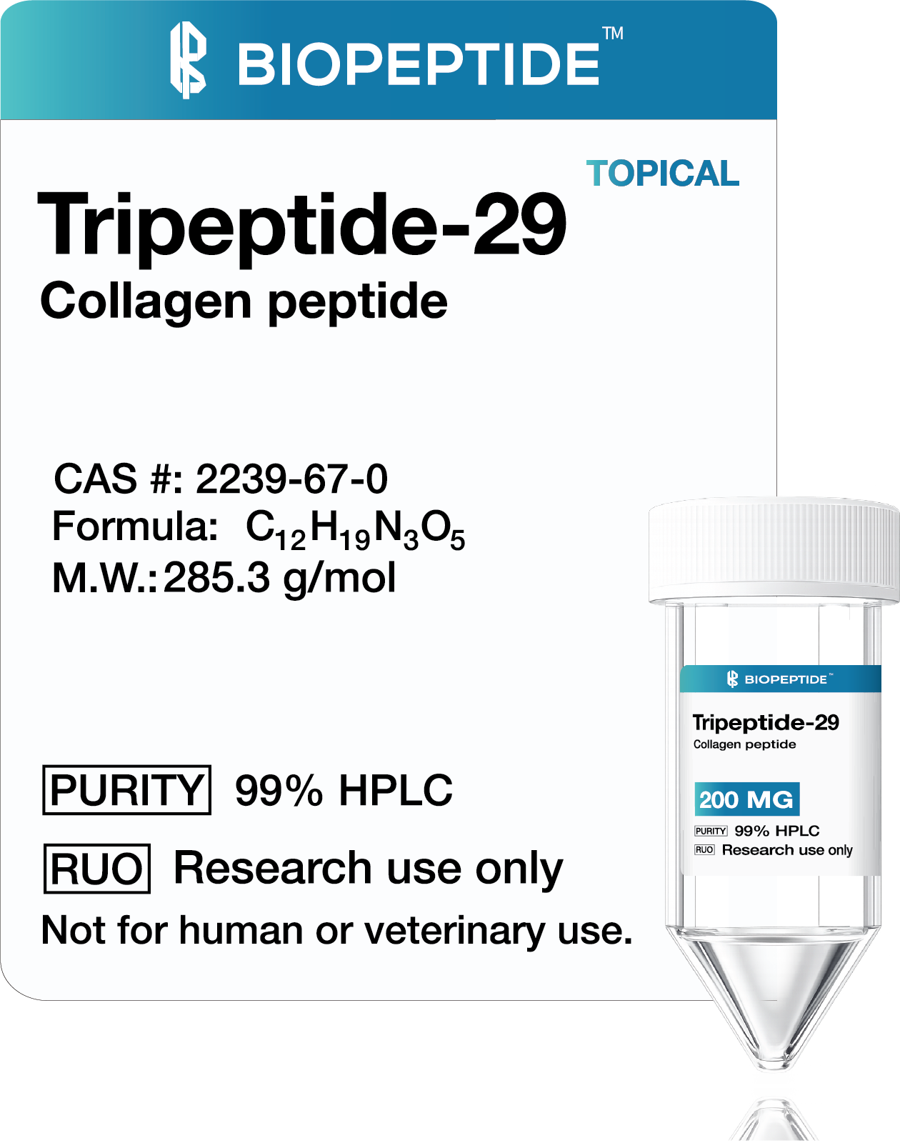 Tripeptide-29 (Collagen Peptide) 200mg – Topical